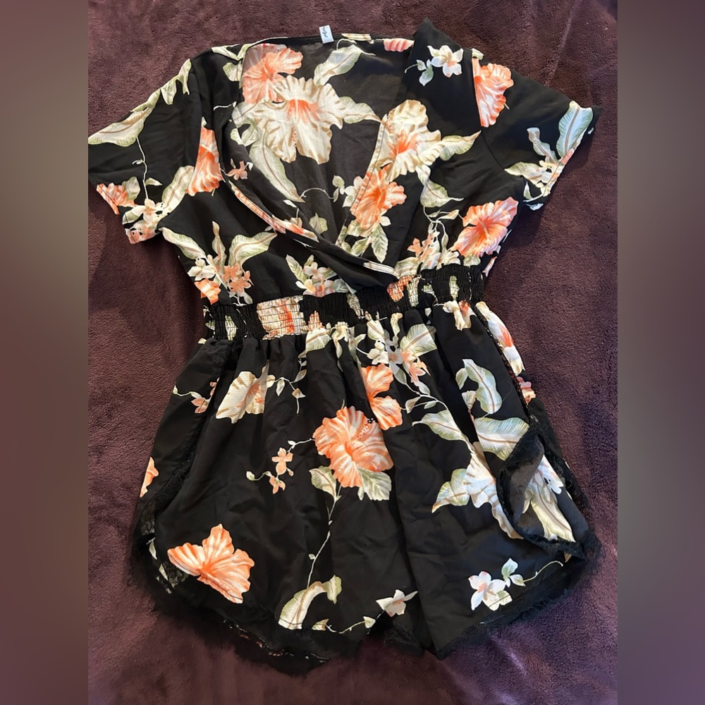 Cute floral romper